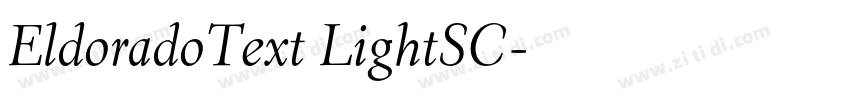 EldoradoText LightSC字体转换